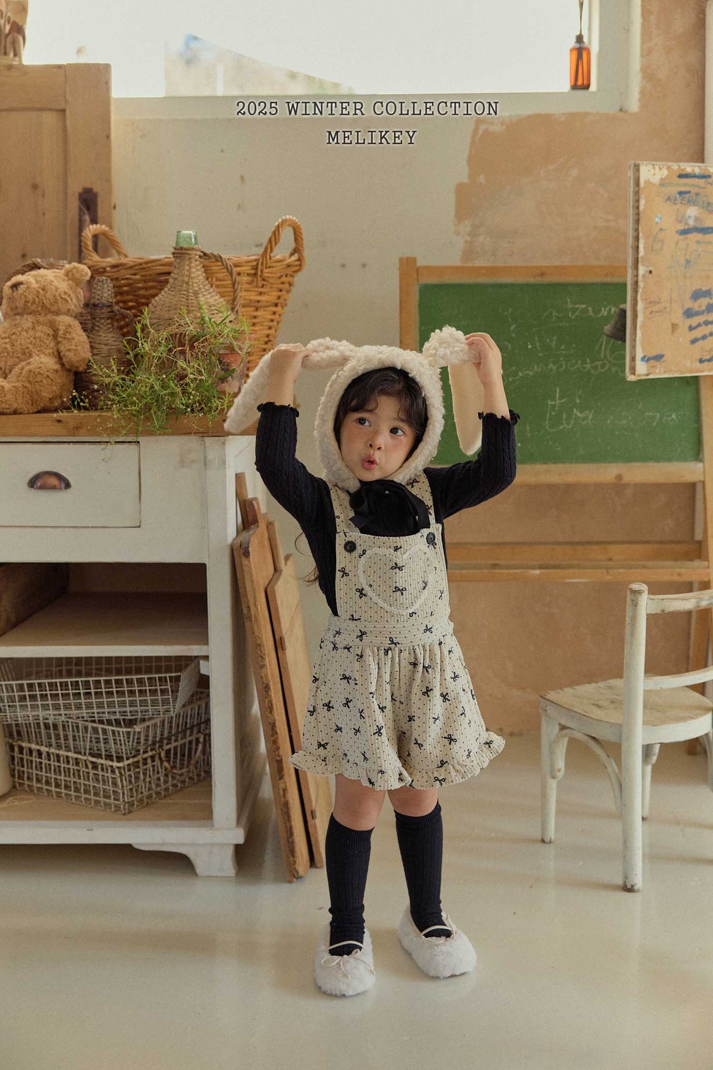 리본땡프릴멜빵