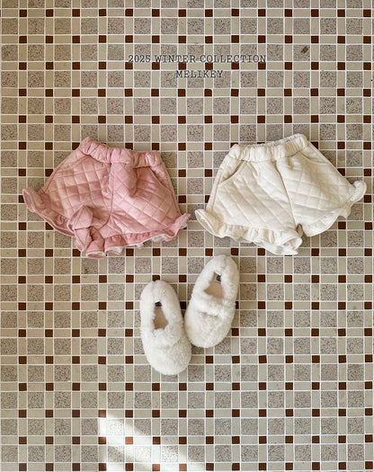 퀄팅프릴반바지