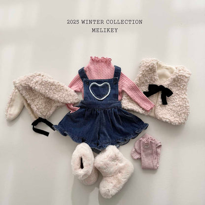 벨벳데님프릴멜빵