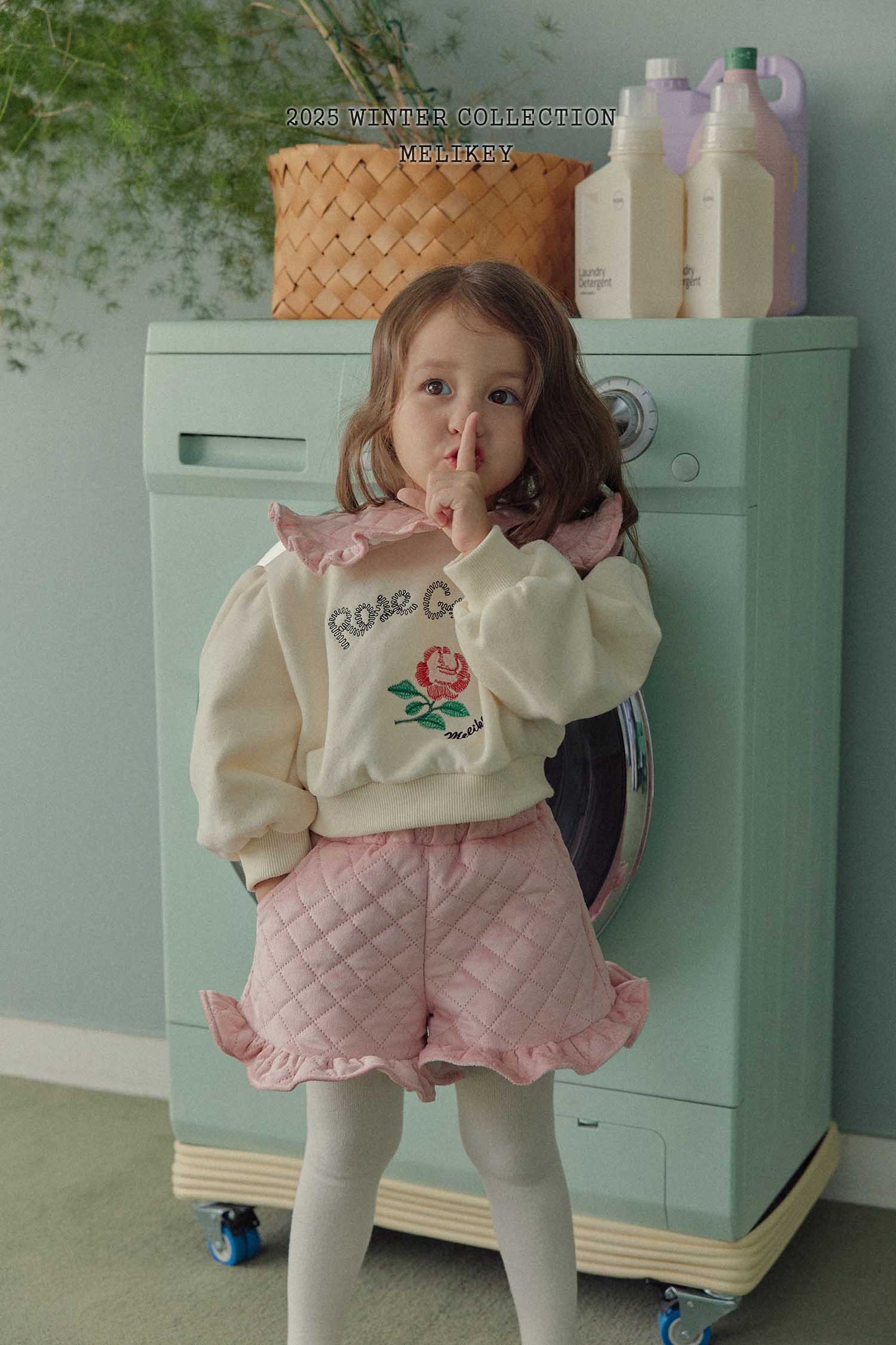 퀄팅프릴반바지