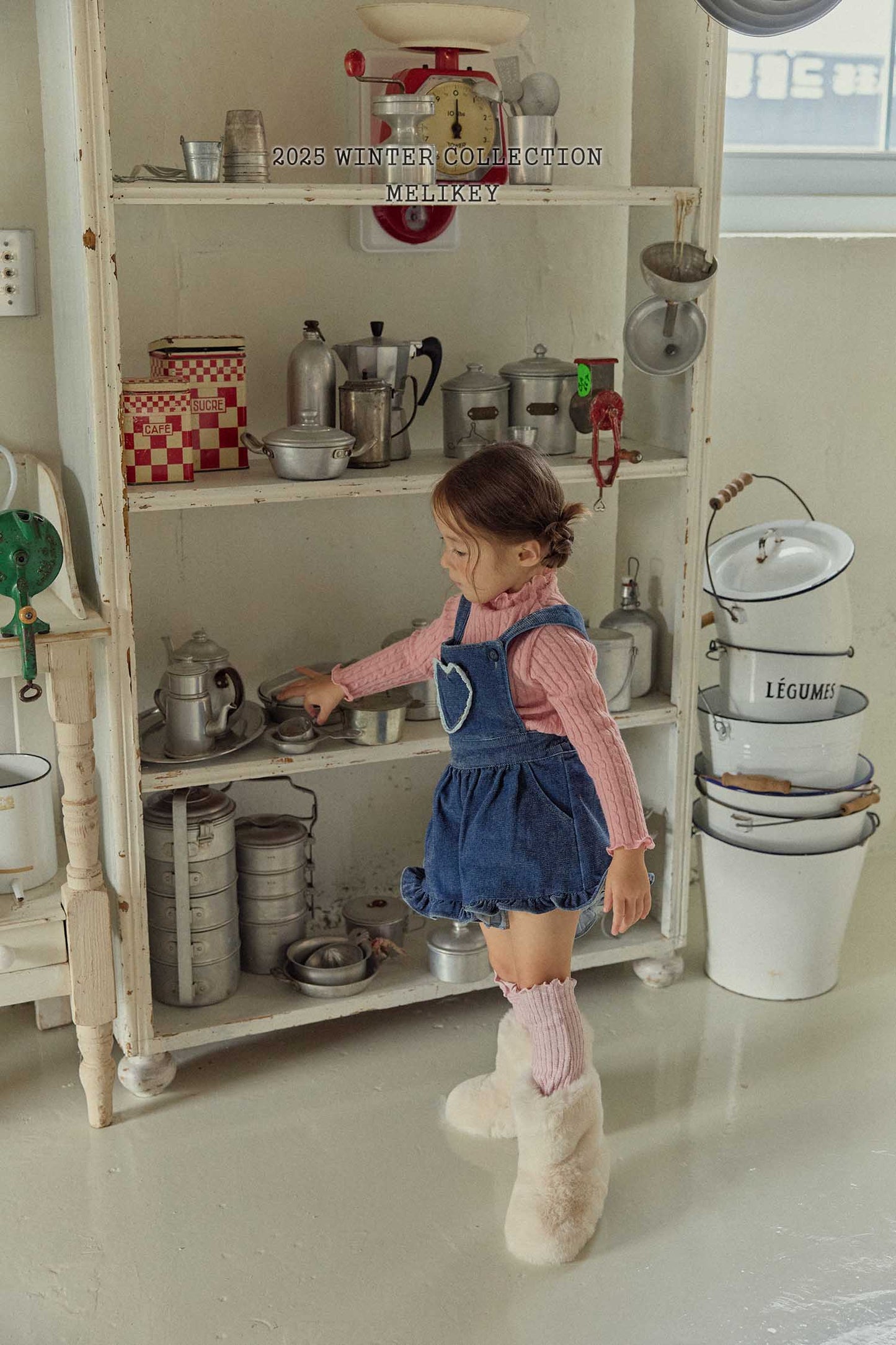 벨벳데님프릴멜빵